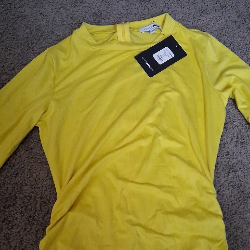 Zara Yellow Long Sleeve Top